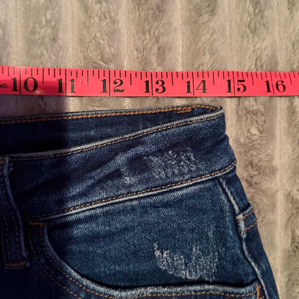 Vervet Los Angeles High Rise Distressed Skinny Jeans Dark Wash VT1196 Size 29 - Picture 5 of 8